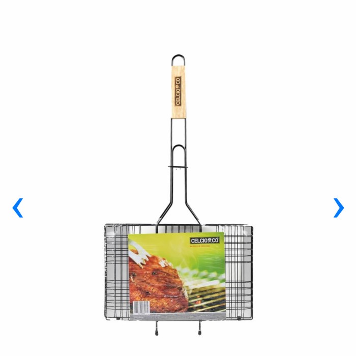 Discount Celcio & Co Panggangan Ikan / Penjepit Bakaran Ayam Anti Lengket 34 Cm /GRILL PEN/BAKARAN