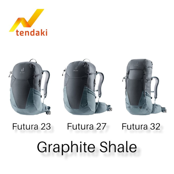 {Shop} Tas Deuter Futura 23 Hiking Backpack New Logo - graphite f23 Limited