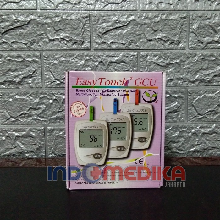 NEW EASY TOUCH GCU ALAT CEK GULA DARAH KOLESTEROL DAN ASAM URAT ORIGINAL TERBARU