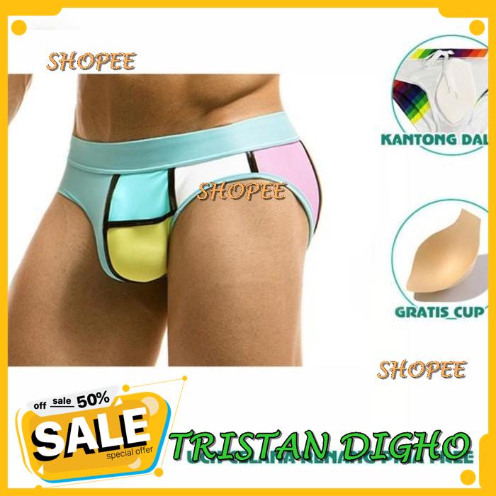 CELANA RENANG PRIA PREMIUM PRIA SEGITIGA GRATIS CUP / CELANA RENANG PRIA SEGITIGA GRATIS CUP