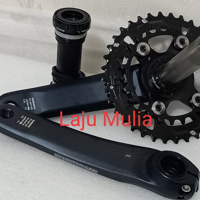 crankset shimano slx fcm7100 double 12 speed 36-26t include bb fikafika8187