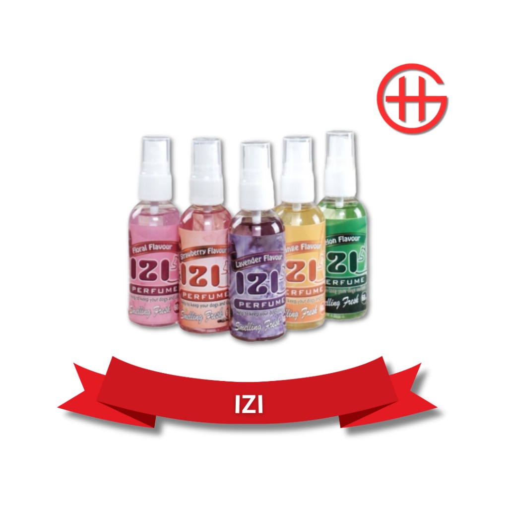 GH Parfum Kucing & Anjing IZI 60ml | Parfume Wangi Tahan Lama | Aman Terjilat