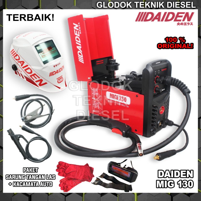 Promo Mesin Las Co2 Co 2 Tanpa Gas Daiden Welding Mig 130 Migi Japan