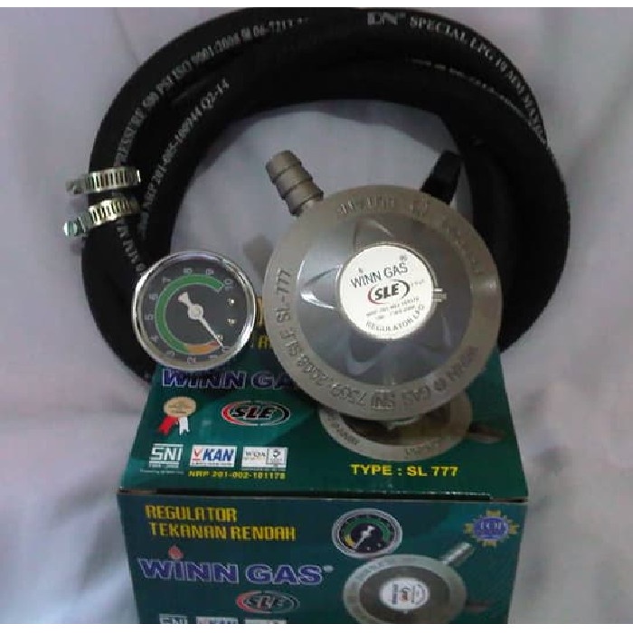 [Ori] Regulator Matic Winn Gas Sle 777 M Biosave Selang Lpg 500 Psi Asli Terbaru