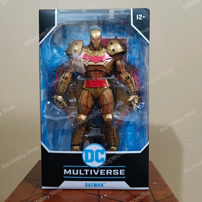 [Original] Mcfarlane Dc Multiverse Hellbat Gold Edition Hell Bat Armor Terbaru