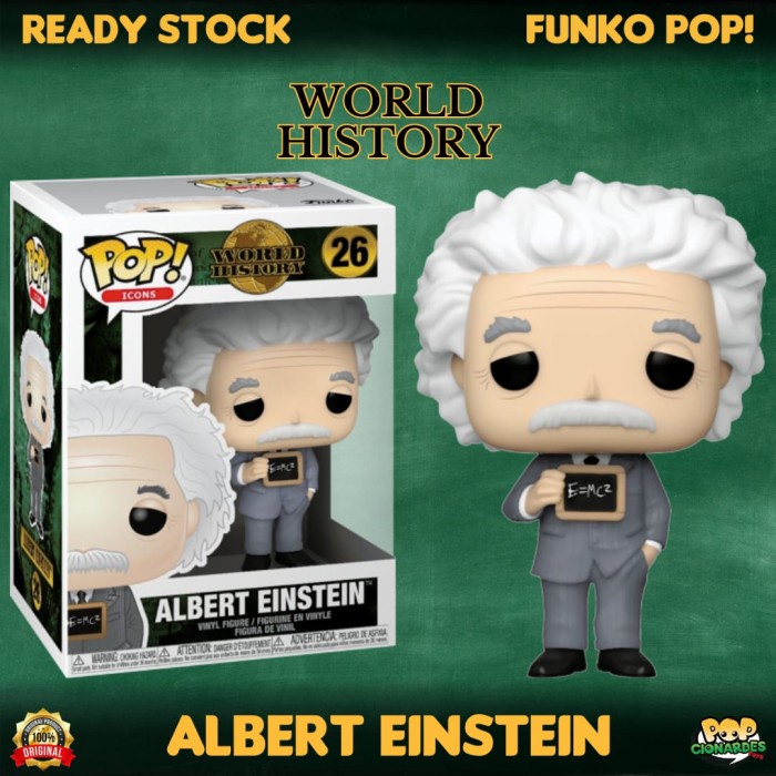 ✅Baru Funko Pop Icons - World History - Albert Einstein Berkualitas
