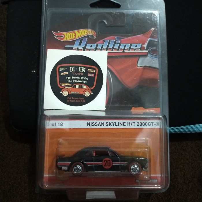 ✅COD Hotwheels Nissan Skyline H/T 2000Gt-X Redline Bisa Gojek