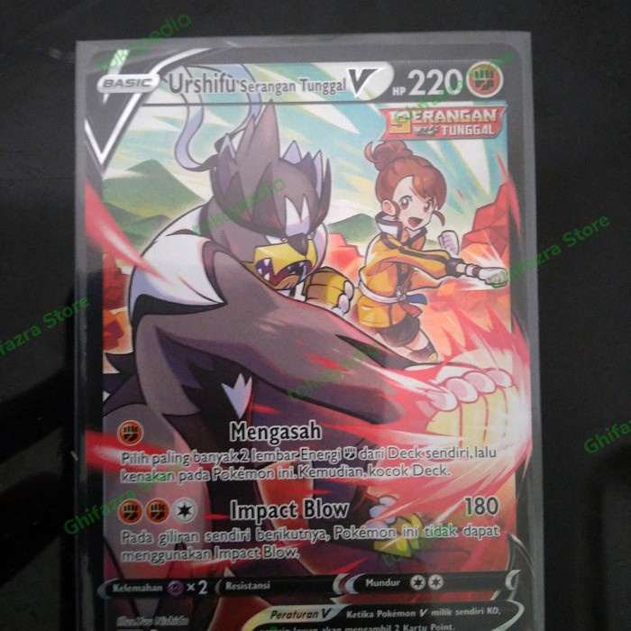 ✅New Urshifu Serangan Tunggal V Csr 238/184 Pokemon Vmax Klimaks Limited