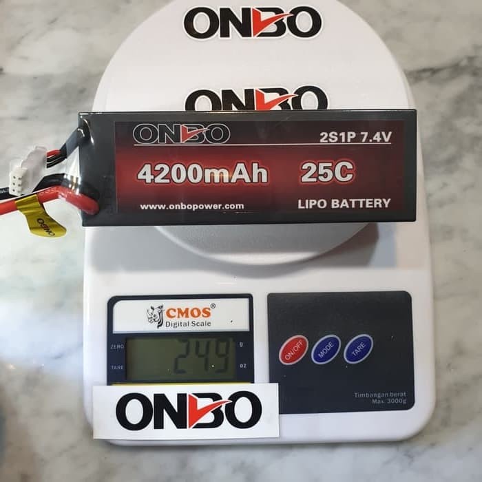 HARDCASE LIPO 2S 7.4V 4200MAH 25C ONBO POWER ORIGINAL TERBARU