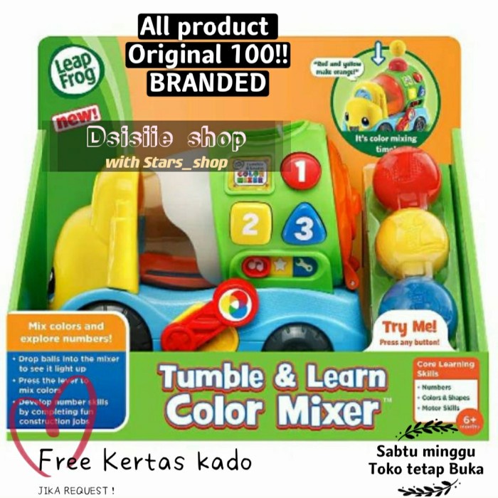 ✅New Ori Leap Frog Tumble And Learn Color Mixer Original / Mainan Edukasi Bayi Terbaru