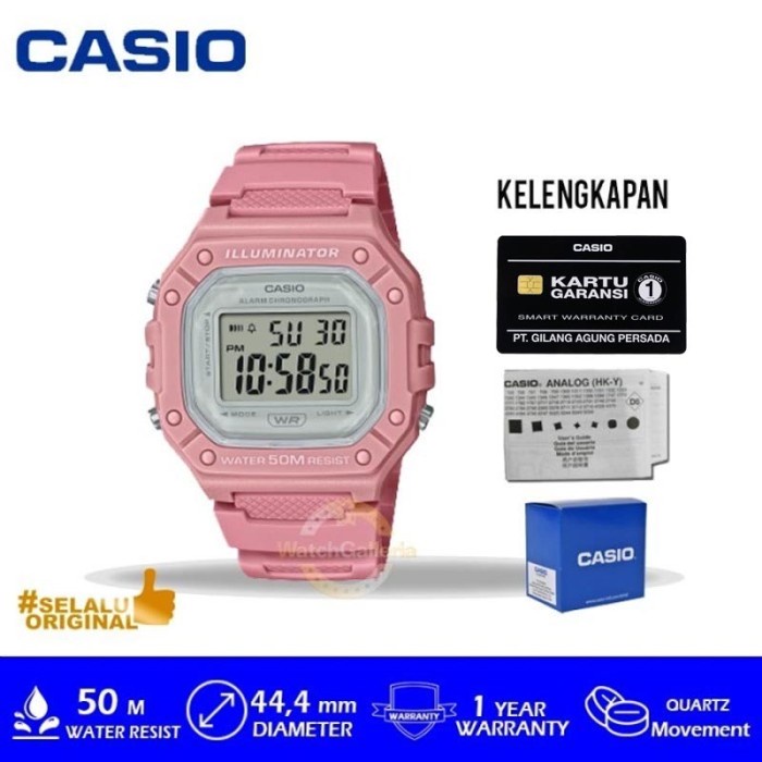 ✅Ori Casio General W-218Hc-4Avdf/W-218Hc-4Avdf/W-218Hc- Original Murah Bisa Gojek