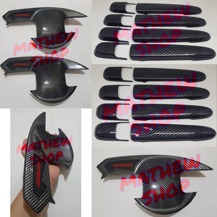 ✅Original Paket Outer Grand New Avanza 2016-2018 Carbon Dan Handle Pintu Avanza Terbaru