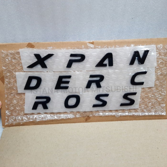 ✅Termurah Emblem Hood Hitam Black Glossy Original Asli Mitsubishi Xpander Cross Limited