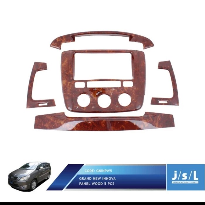 ✨Baru Panel Wood Motif Kayu Grand Innova 5 Pcs 2012-2015 Limited