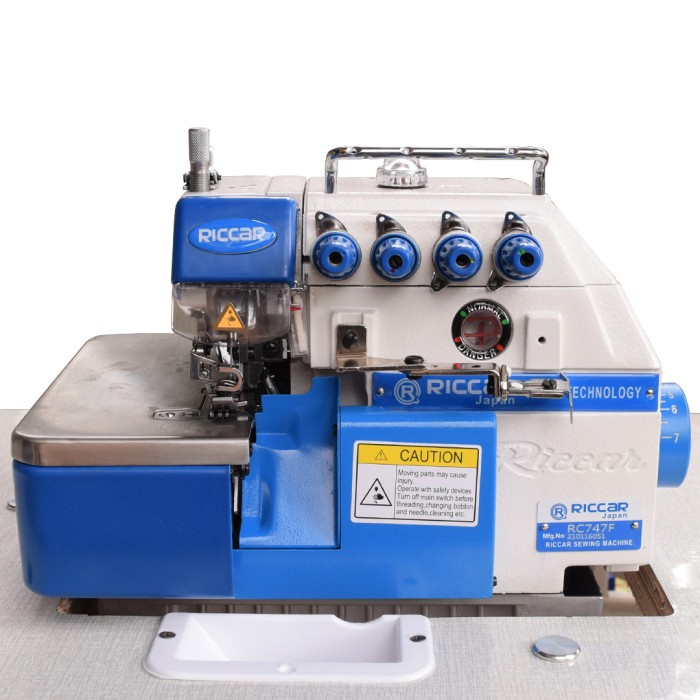 Mesin Obras Riccar Rc 747F - Mesin Obras Kaos Benang 4 Highspeed