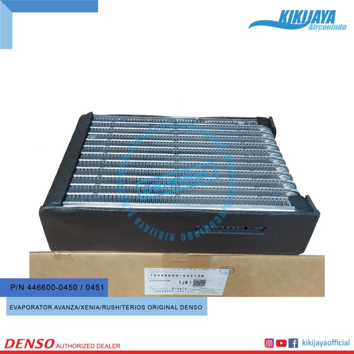 Evaporator AC Mobil Avanza/Xenia/Rush/Terios Ori Denso 446600-0451 star