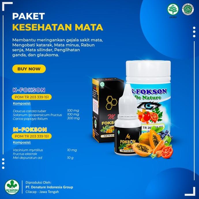 Baru De Nature K Fokson - Obat Ablasio Retina Obat Retina Lepas Selaput Jal