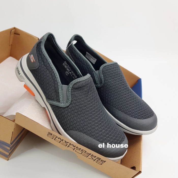 PROMO skechers gowalk 5 apprize - full black / sepatu pria