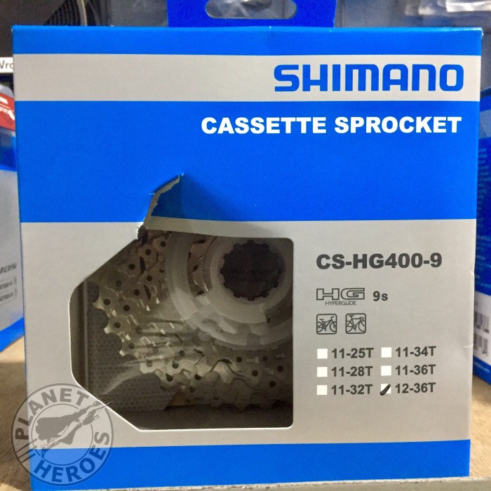 [New Ori] Cassette Sprocket Shimano Sora Cs Hg400 12-36T Berkualitas