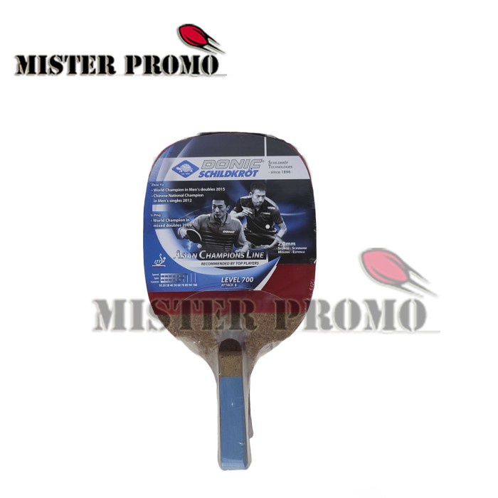 [New] Bat Donic Asian 700 Penholder Original Bet Pingpong Tenis Meja Berkualitas