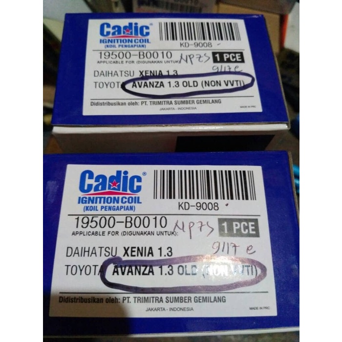 coil avanza lama non VVTI