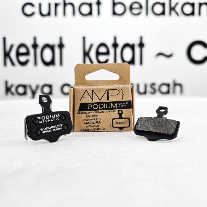 [New Ori] Amp Podium Brakepad / Brake Pads Sram - Metallic Diskon