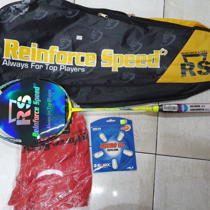 [New Ori] Paket Raket Rs Badminton Metric Power 12N Ii Mp12 Nii 100 Original Terbaru