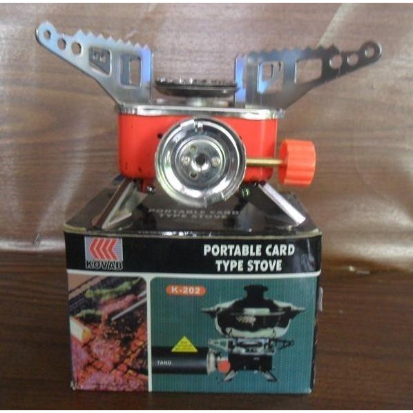 Kompor Camping Kotak Portable / Kompor Gunung Gas Kaleng Covar