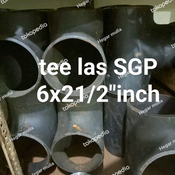✅Baru Tee Las Sgp 6 × 21/2Inch Atw Vlok Sock Tee 6X21/2In Besi Black Stel Limited