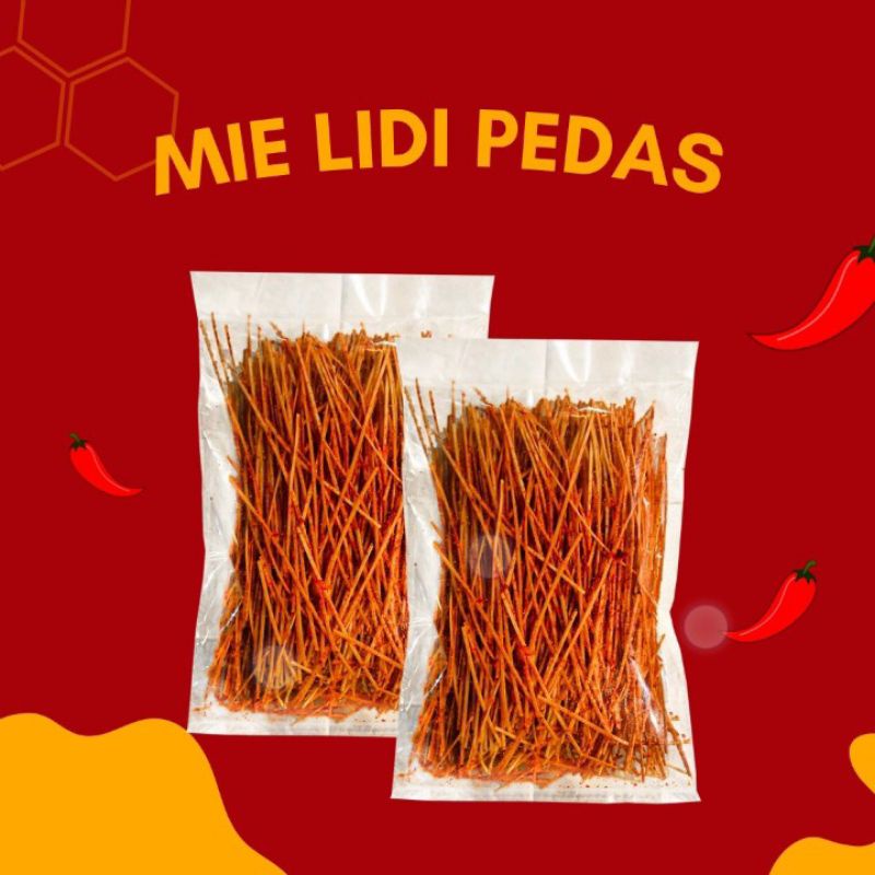 

Mie lidi pedas 130gr cemilan kekinian khas Bandung