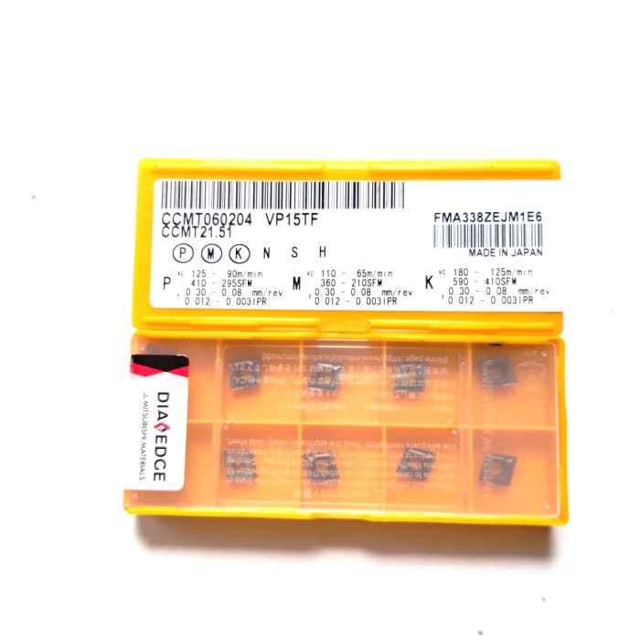 [Original] Insert Bubut Ccmt 060204 Pahat Inset Bubut Carbide Ccmt 060204 Carbait Limited