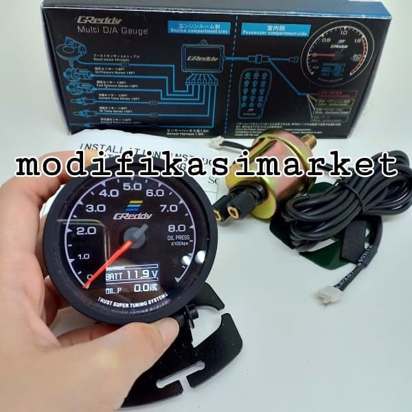 Promo Gauge Indikator Greedy Greddy Oil Pressure Oil Press High Quality