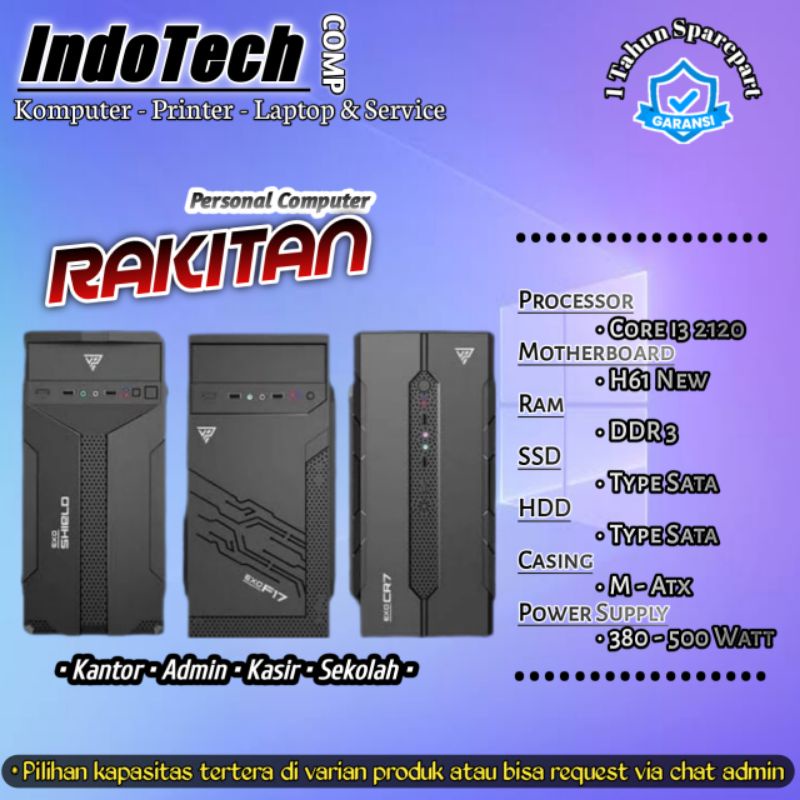 PC / Komputer Rakitan Intel Core i3 2120