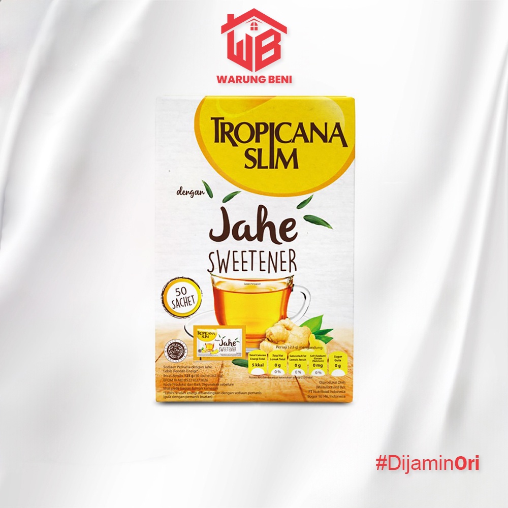 

Tropicana Slim Pengganti Gula Sweetener Jahe (50 Sachet)
