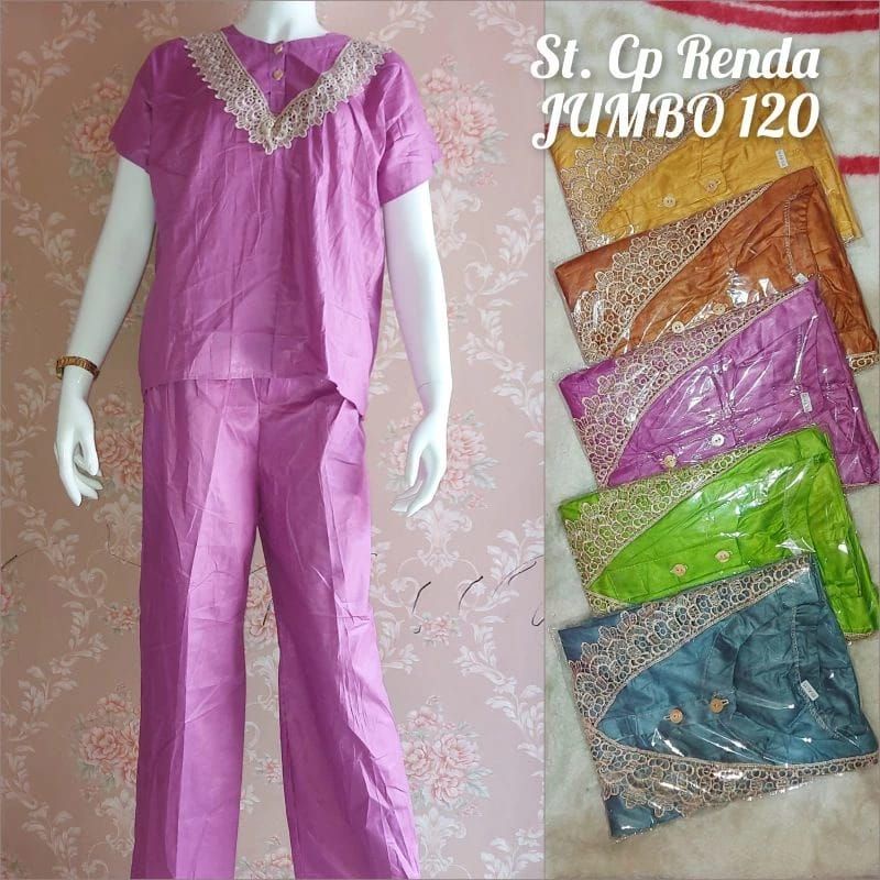 Setelan Renda JUMBO ld 120/setelan baju tidur