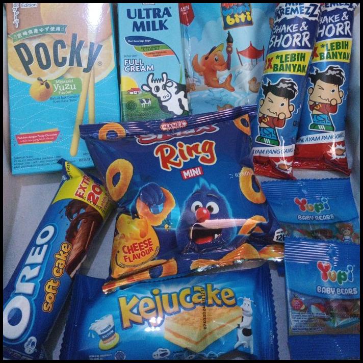 

DISKON SNACK BOX HAMPERS KADO ULANG TAHUN/WISUDA/VALENTINE/HADIAH - BIRU A !!!