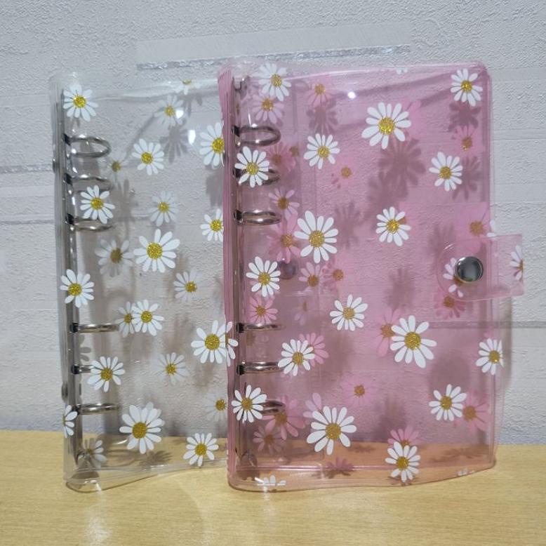 

Model Baru A5 / A6 Binder Daisy 6 Ring Cover Warna Ring SILVER