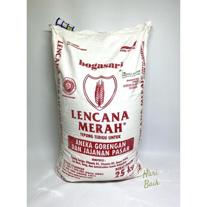 

Terigu lencana merah 25kg (grab/gosend only) Ready Stok zp 1049