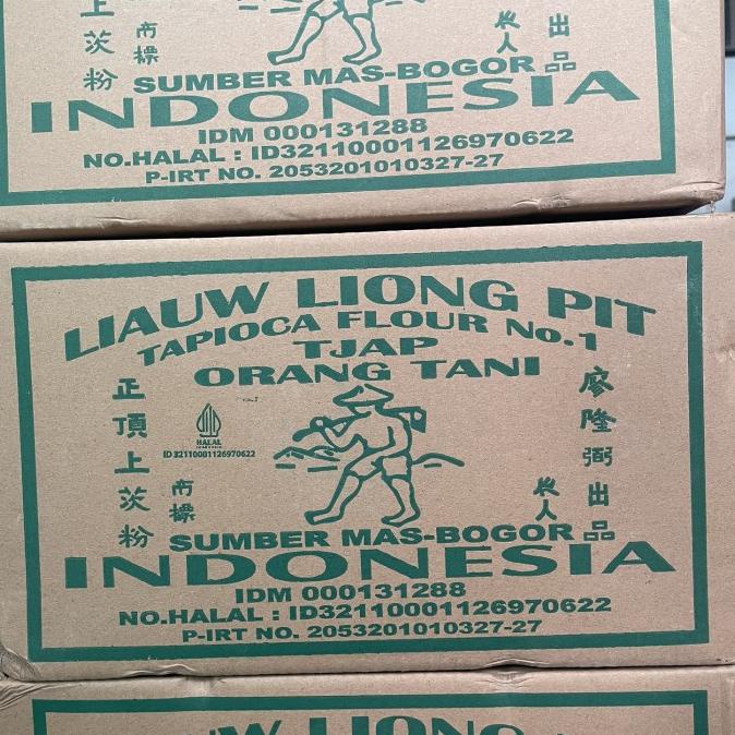 

Sagu tani liauw liong pit 1 dus / tepung tapioca liong pit 1 dus Gojek Ready Stok zp 1128