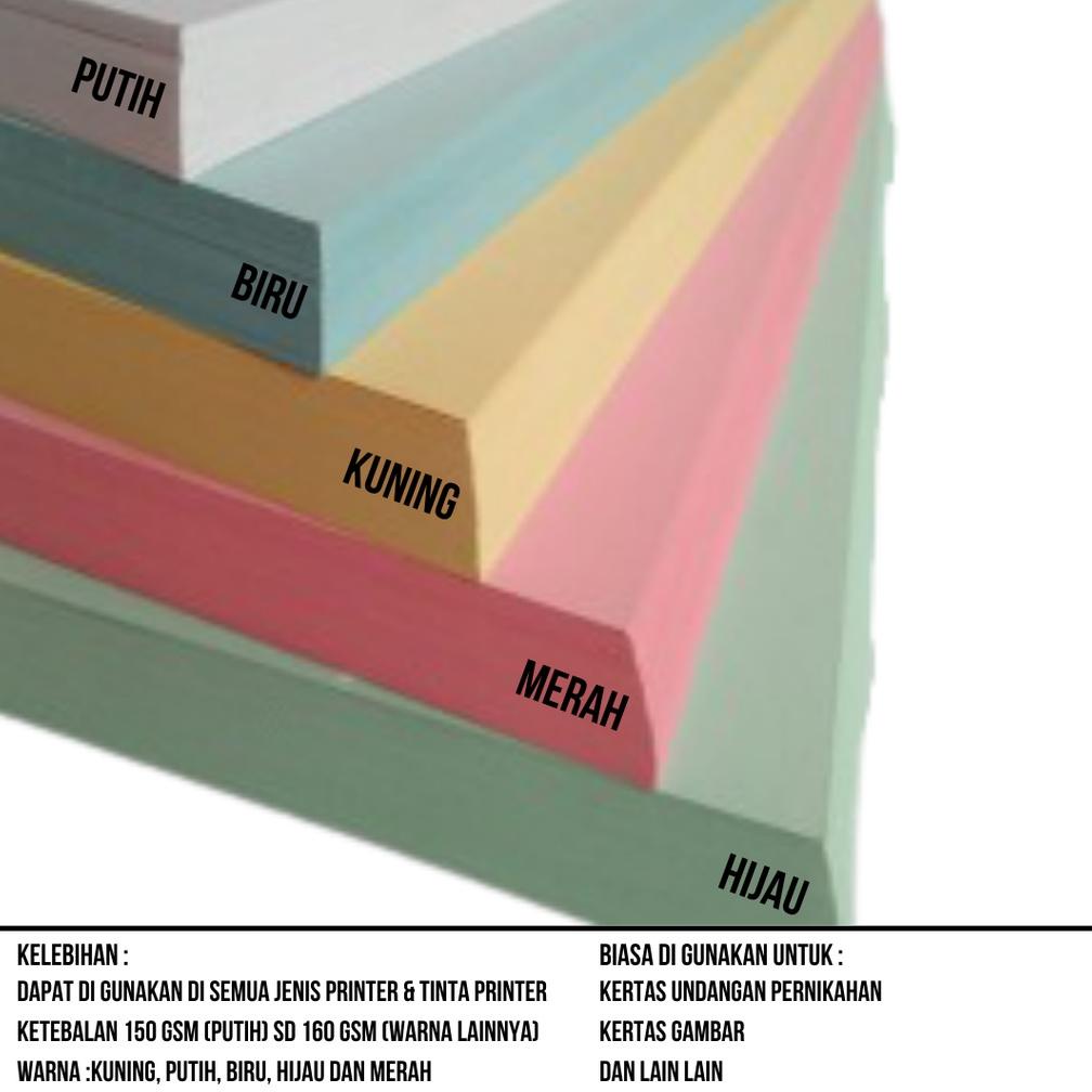 

New Kertas BC A4 160 gsm isi 100 lembar / Kertas Brief Card A4 !