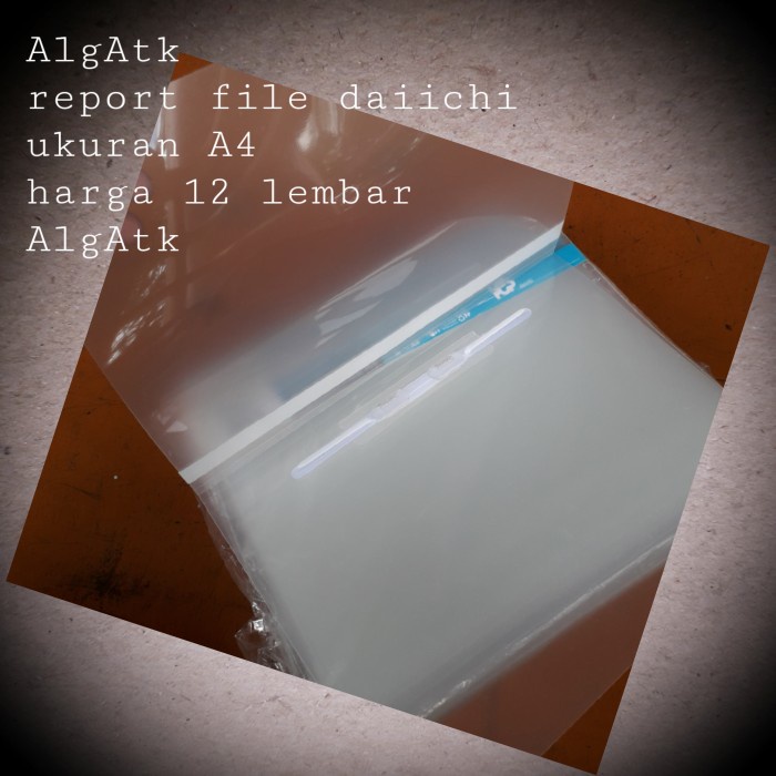 

For Sale Report File Daiichi Size A4 Isi 12 Lembar. Ready Stock