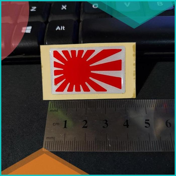 

Sticker Timbul Resin JFM Flag Japan Jepang 4cm 20JVLZ3 perkakas