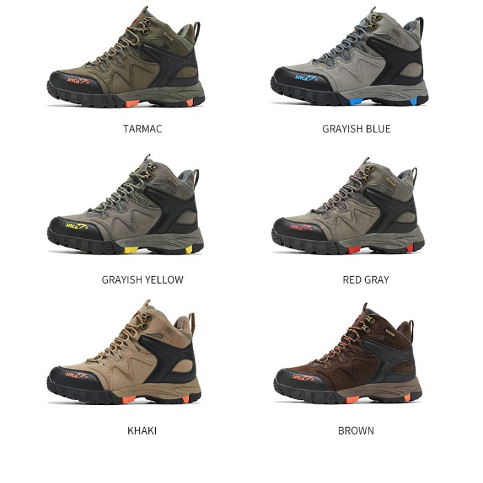Promo Sepatu Gunung Hiking Pria Snta 496 Original Semi Waterproof