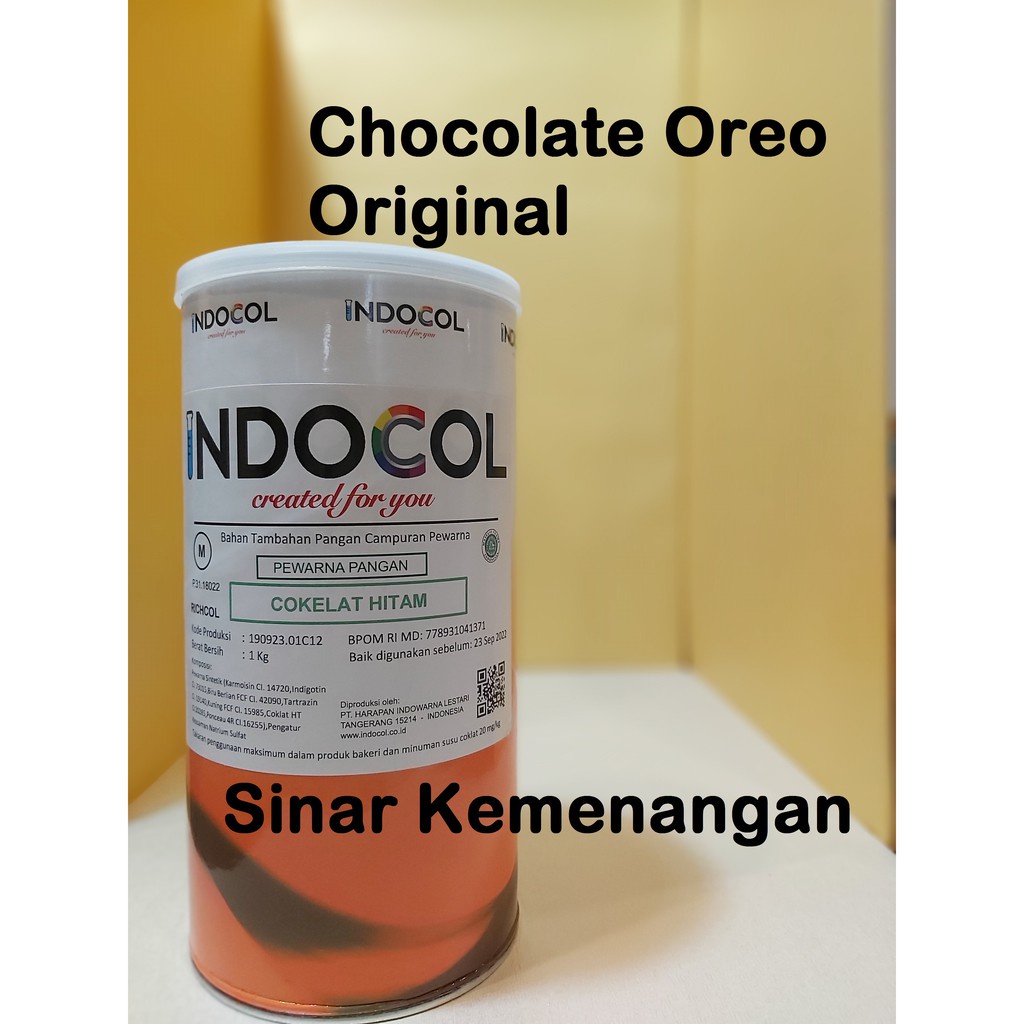 

Pewarna Makanan Indocol Chocolate Oreo / Cokelat Hitam, 1 Kg