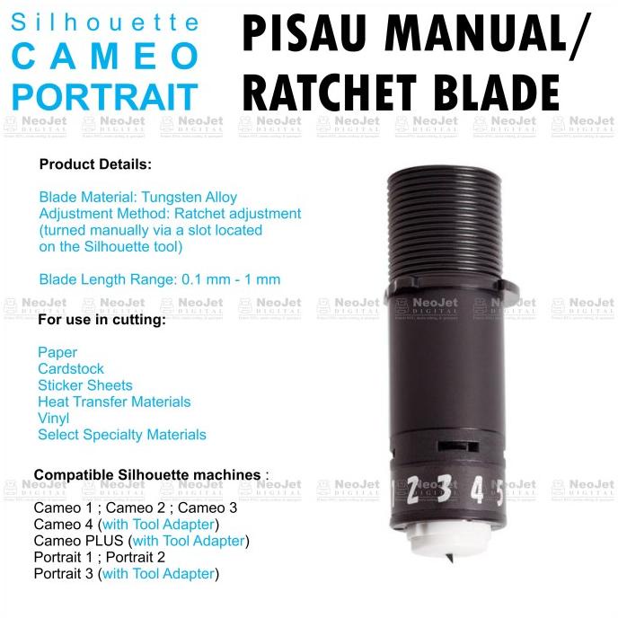 

Pisau Original Mesin Cutting Cameo 1 Ori Asli Silhouette Manual Blade Kode 444