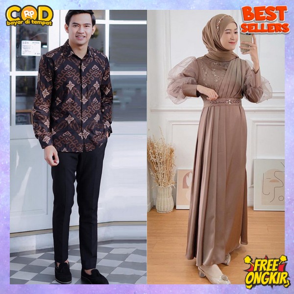 Gamis Kapelan Gamsi Kople Suami Istri Seragam Kapel Muselim Baju Moslim Satu Pasang Seragam Sarimbit