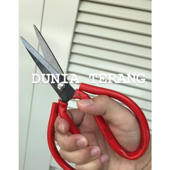 

Gunting Kodok WOLF 7,5in / Gt Serbaguna - Kain - Seng / Civil Scissor |Terlariiis