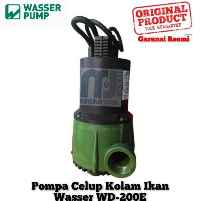 Pompa Celup Wasser Wd-200E Pompa Air Celup Kolam Ikan Wasser 200Watt