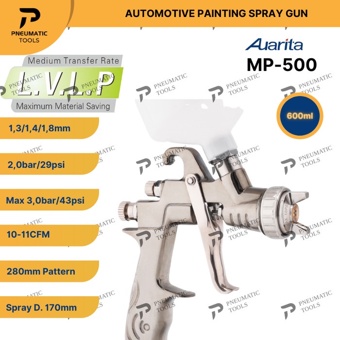 Spray Gun Auarita Mp500 Lvlp - Automotive Painting Spray Gun Mp-500 Termurah