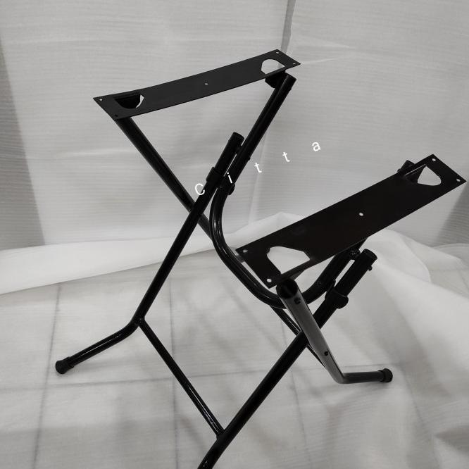 Kaki Meja Lipat Besi Silang